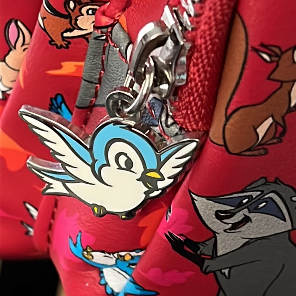 Disney Parks Loungefly critters backpack purse, red 🎒 - Picture 4 of 12